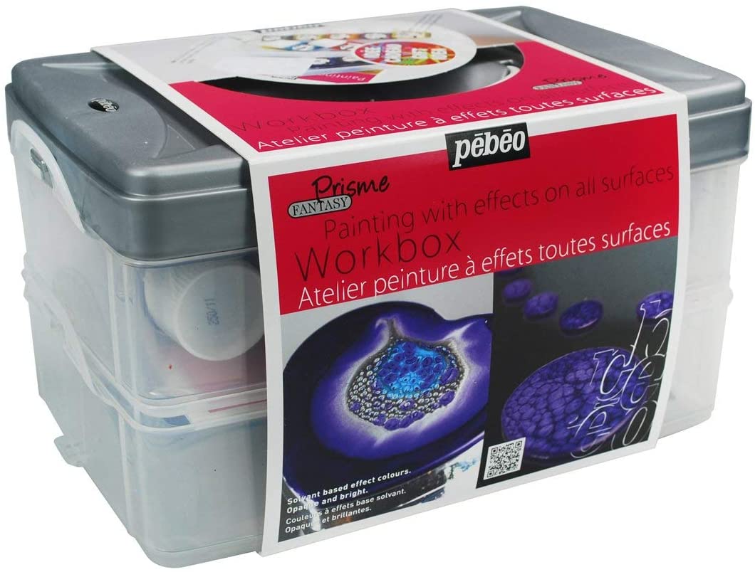 Pebeo 45 ml Prisme Studio Collection, Assorted Colours, blue/gold/turquoise, 45 ml (Pack of 1)