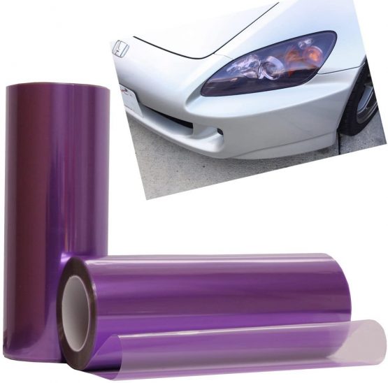 EASYTAR 12 by 40 inches Auto Car Sticker Smoke Fog Light HeadLight Taillight Tint Vinyl Film Sheet Car Decoration Decals(Purple) - Image 2