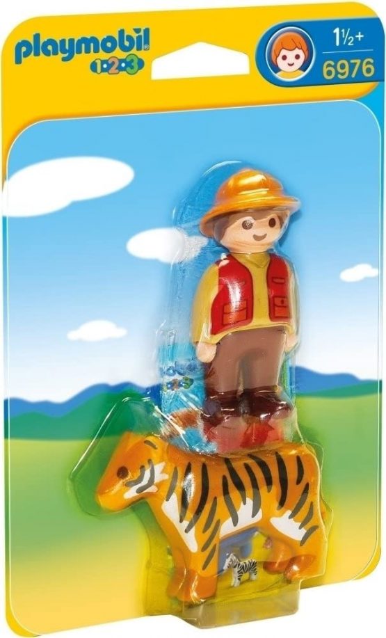 Playmobil 6976 1.2.3 Gamekeeper with Tiger