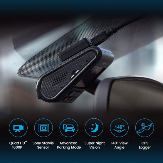 VIOFO A119 V3 Dash Cam 2K with GPS, True HDR, Buffered Parking Mode, 2560x1440P Quad HD+ Car Dash Camera, Ultra Clear Night Vision, 140° Wide Angle, Motion Detection, G-Sensor, Time Lapse - Image 2