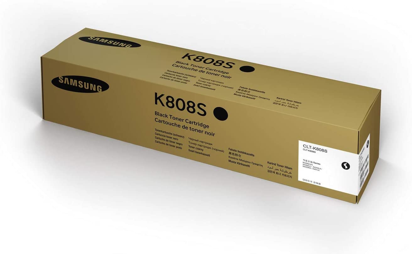 Samsung SS600A CLT-K808S Toner Cartridge, Black, Pack of 1, Standard