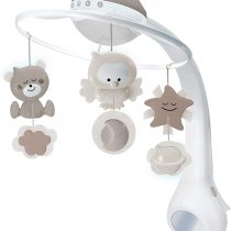 INFANTINO 3 in 1 Projector Musical Mobile - Convertible mobile, table and cot light and projector, with wake up mode to simulate daylight, complete with 6 melodies and 4 nature sounds