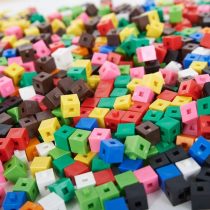 a2bsales 100 x 1cm Cubes - Counting Interlocking Snap Building Maths Home Early Learning
