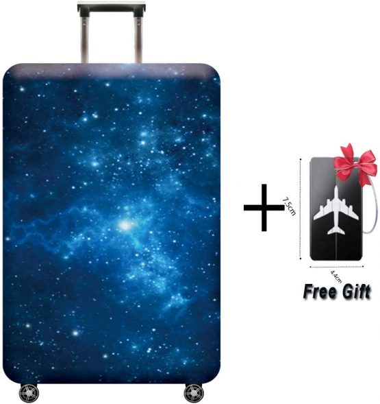 Luggage Cover, THome Protective Washable Suitcase Cover - Travel Elastic Spandex Suitcase Protector with Luggage Tag Fits 18 to 32 Inch Luggage - Image 2