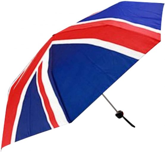 Compact Union Jack Flag Design Umbrella For Outdoor Events