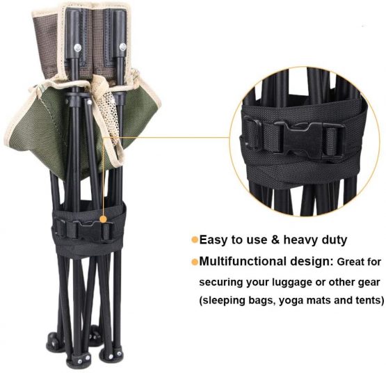 Magarrow Luggage Straps Adjustable Travel Accessories Suitcase Travel Buckle Belt Non-Slip Packing Belt (Brown- 10pcs) - Image 4