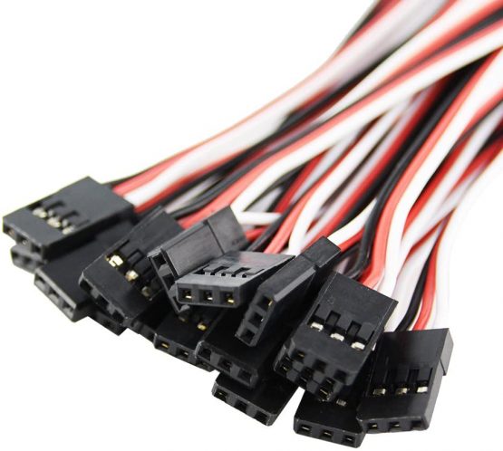 OliYin 20pcs 26awg 7.87in 20cm Male to Male Wire Cable for Quadcopter Servo Extension Lead Futaba JR - Image 4