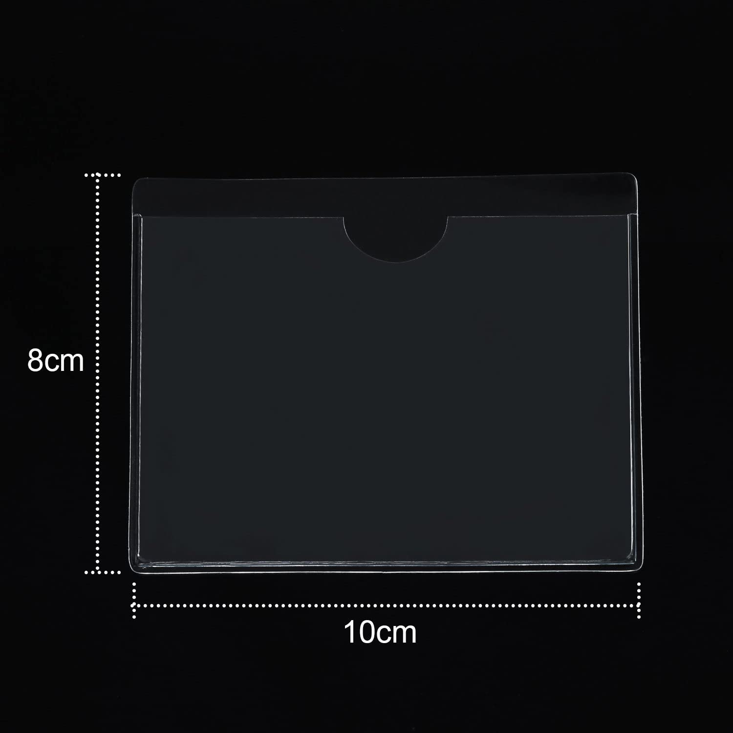 FGF-EU Transparent Self Adhesive Parking Permit Holder Pack of 1 Ticket and Note Sticky Back Protect Cover for Car Badges, Windscreen - Image 2