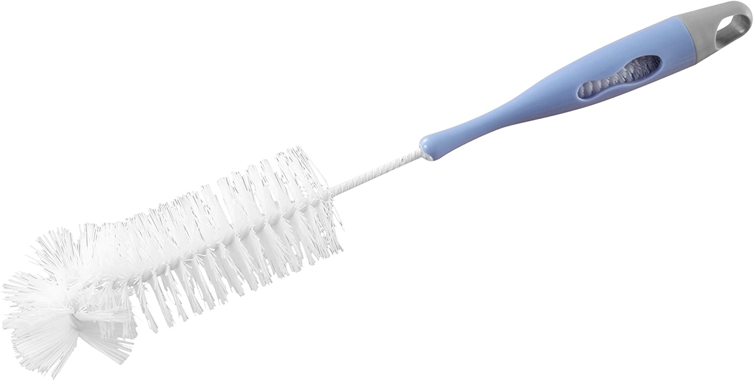 Fackelmann Baby Bottle Brush, White/Blue, 13.5 x 2 x 1.5