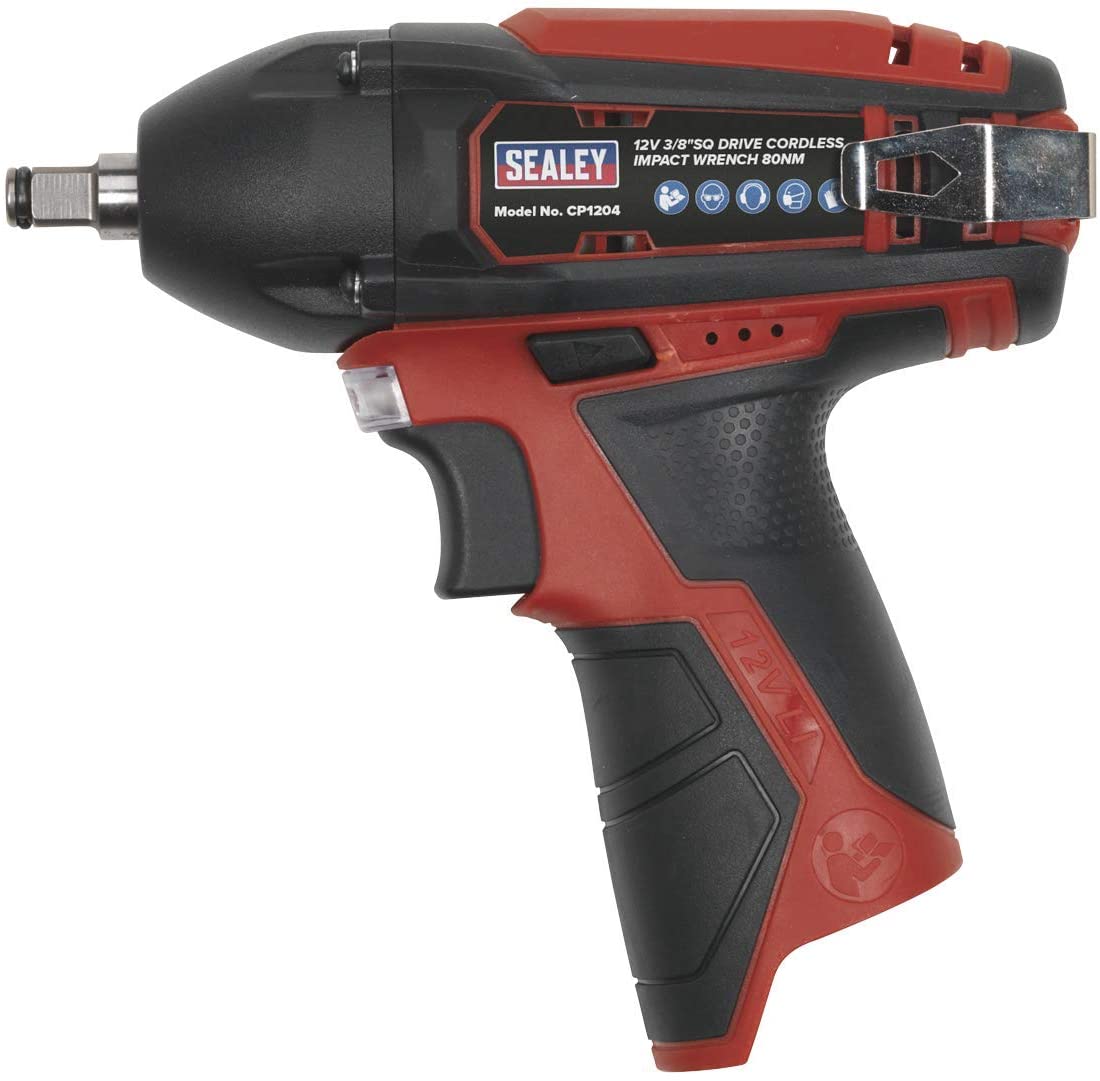 Sealey Cp1204 Impact Wrench 12V 3/8In Sq Drive 80Nm - Body Only, White, 3/8" - Image 3