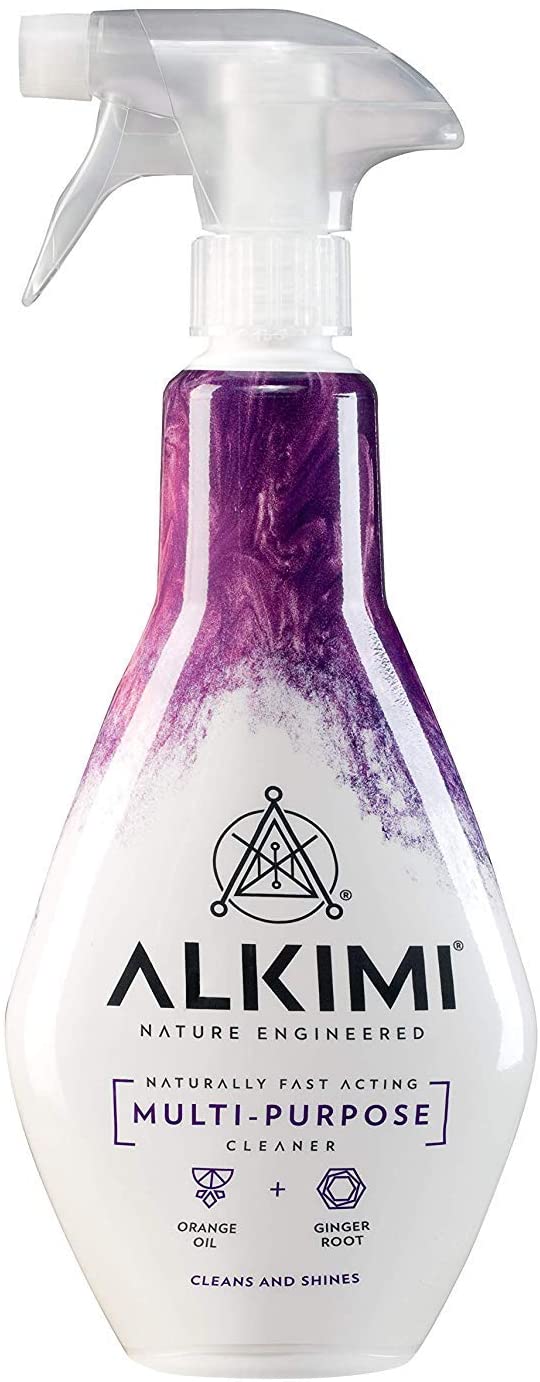 ALKIMI Multi-Surface Cleaning Spray - Powerful Cleaning, No Harsh Chemicals, with Natural Orange Oil and Ginger Root