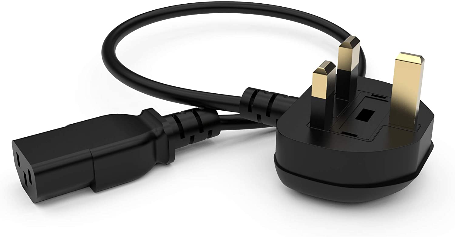C2G 88512 1 Metre UK Power Cable IECC13 to BS1363 3 Foot Kettle Lead Power Cord, Black, 1M - Image 2