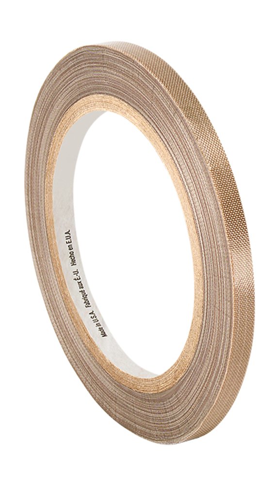 TapeCase 5151 0.125" x 36yd Light Brown PTFE Glass Cloth Tape, Converted from 3M