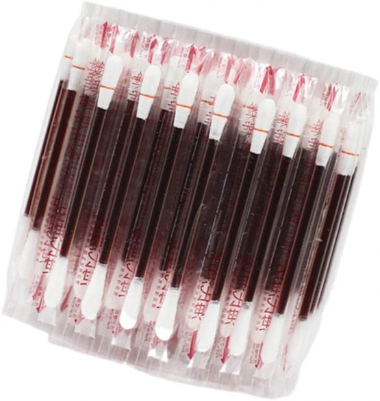 Healifty Disposable Wound Cotton Swab Disinfection Iodophor Cotton Stick for Infant Kids - Image 4