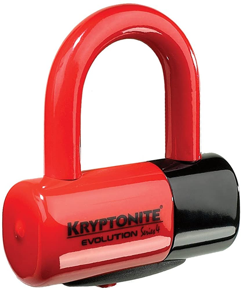 Kryptonite Unisex's Evolution Disc Lock-Red, 14 Millimeter, Black