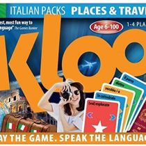 KLOO Learn Italian Card Games Pack 2 (Decks 3 & 4) "Places & Travel" 1- 4 Players - Kids or Adults - Beginner to Intermediate - Hundreds of Words - Make Millions of Sentences - Multi-Award Winning Game