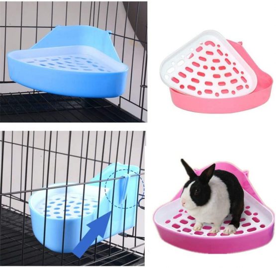 Bebester Pet Toilet, Pet Litter Tray Corner Potty Training For Small Animal Hamster Chinchilla Guinea Pig Bunny Ferret - Image 4
