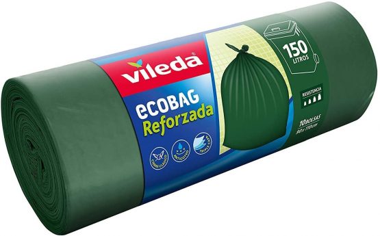 Vileda Pack of 10 Rubbish Bags, 150 L