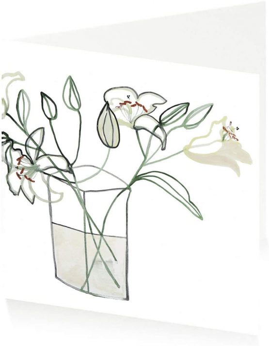 ArtPress Jessica Cooper Lily Sympathy Greeting Card (15 x 15 cm)