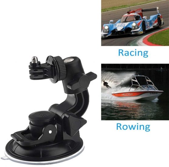 Eyeon Large Diameter 9.5cm Car Suction Cup Mount Windscreen Windshield Dashboard Bonnet for GoPro Hero 2018 7 6 5 4, Xiaomi YI 4K LITE, Apeman, Campark, AKASO, Victure, Crosstour Accesories