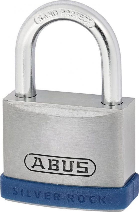 ABUS 79262 Rock Padlock/Lock with Key, Silver/Blue, 40mm - Image 2