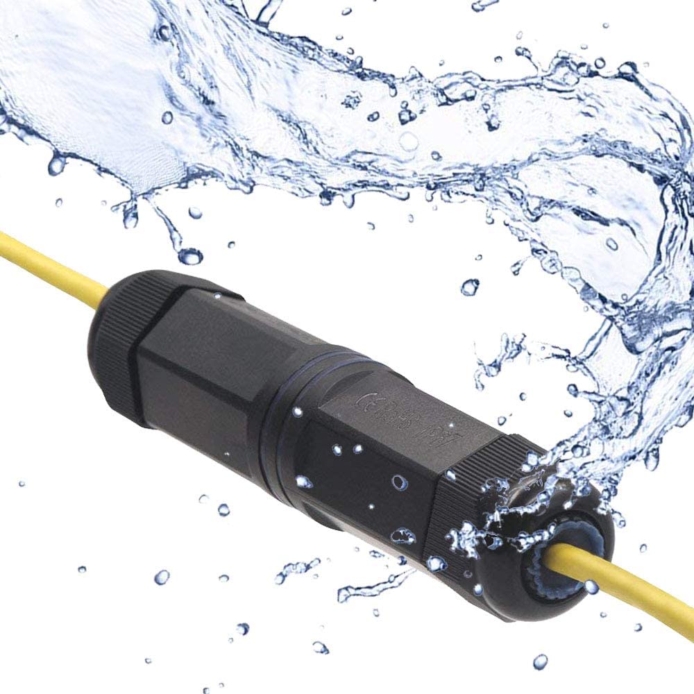 VCE IP68 Waterproof RJ45 Coupler Cat6/Cat5E/Cat5, Outdoor Ethernet Cable Connector Female to Female, Shielded Network Extender 1 Pack - Image 4