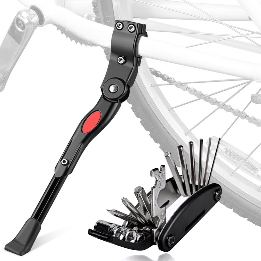 Oziral Bicycle Kickstands with Installation Tool, MTB Bike Stand ...