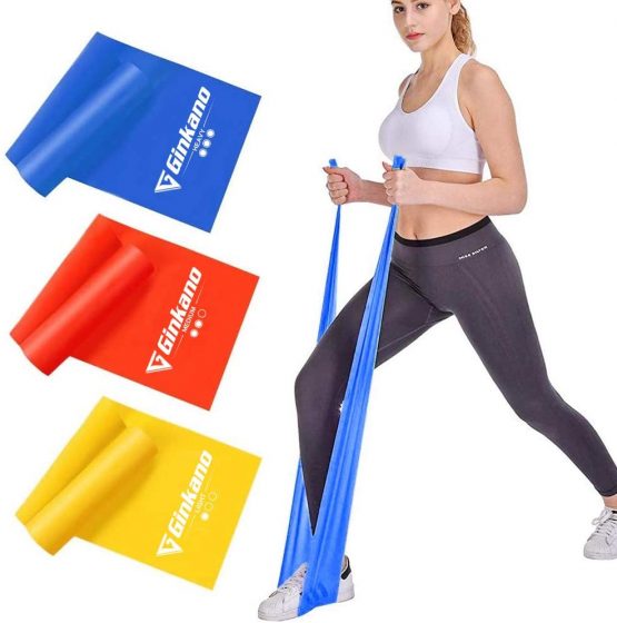 Haquno Resistance Bands Set, [Set of 3] Skin-Friendly Exercise Bands with 3 Resistance Levels,Workout Resistance Bands Set for Women Men,Ideal for Strength Training,Yoga,Pilates,Fitness