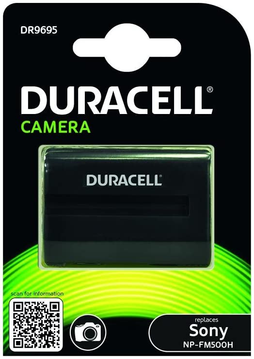 Duracell DR9695 Premium Analog Sony NP-FM500H Battery for Alpha A65 A77 A100 7.4V 1400mAh