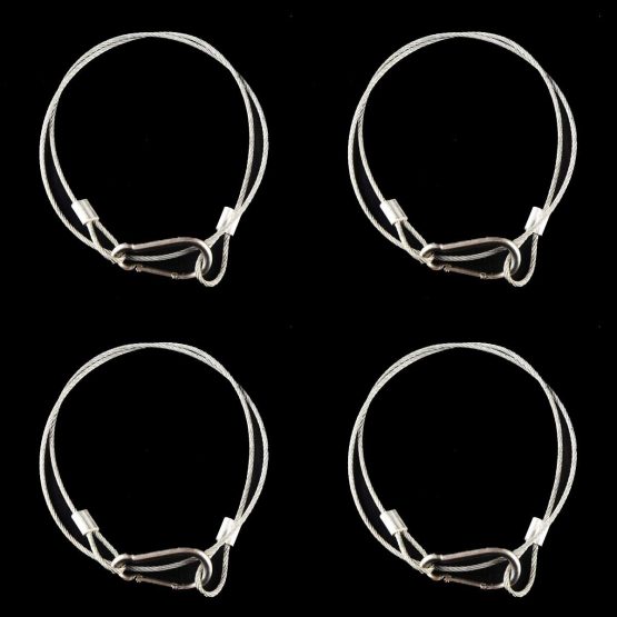 Pack of 4) Clamp Hook Safety Rope Hanging Device,Hang on Truss,Use For  Moving Head Beam,Led Par Light Stage Lighting Accessories (4mm 85cm 25kg) –  BigaMart
