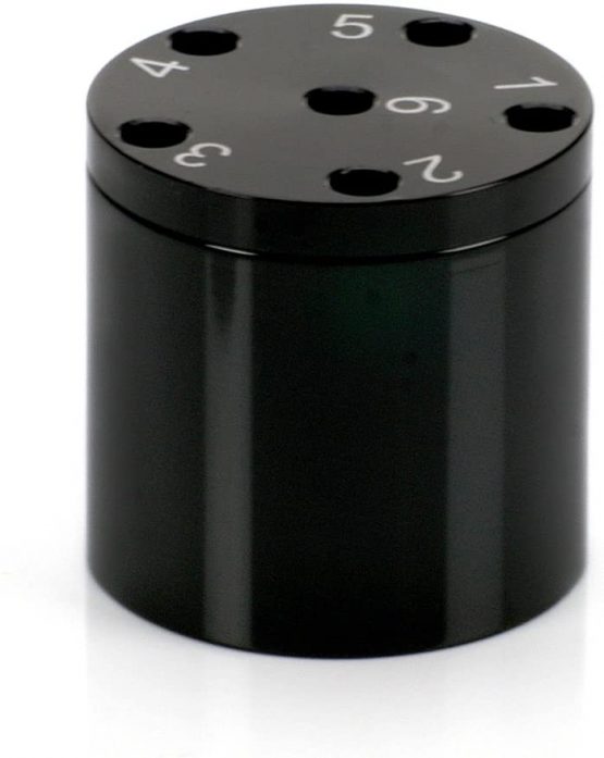 BestSaller 3003 Aluminum Super Six Travel Game, Black, Ø 5 cm