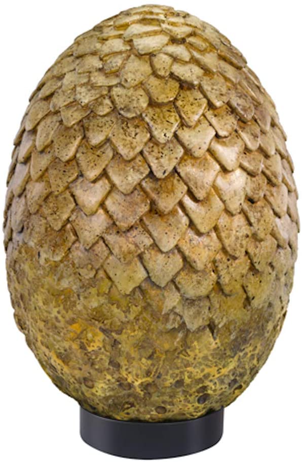 The Noble Collection Game Of Thrones Drogon Egg, 11in (28cm) Hand Painted Dragon Egg