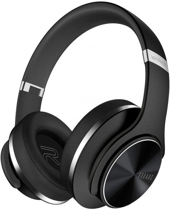 DOQAUS Bluetooth Headphones Over Ear, [52 Hrs Playtime] Wireless Headphones, 3 EQ Modes, Foldable Hi-Fi Stereo Bass Headphones, Soft Memory Protein Earmuffs, Built-in Mic ＆ Wired Mode for Phone/PC/TV