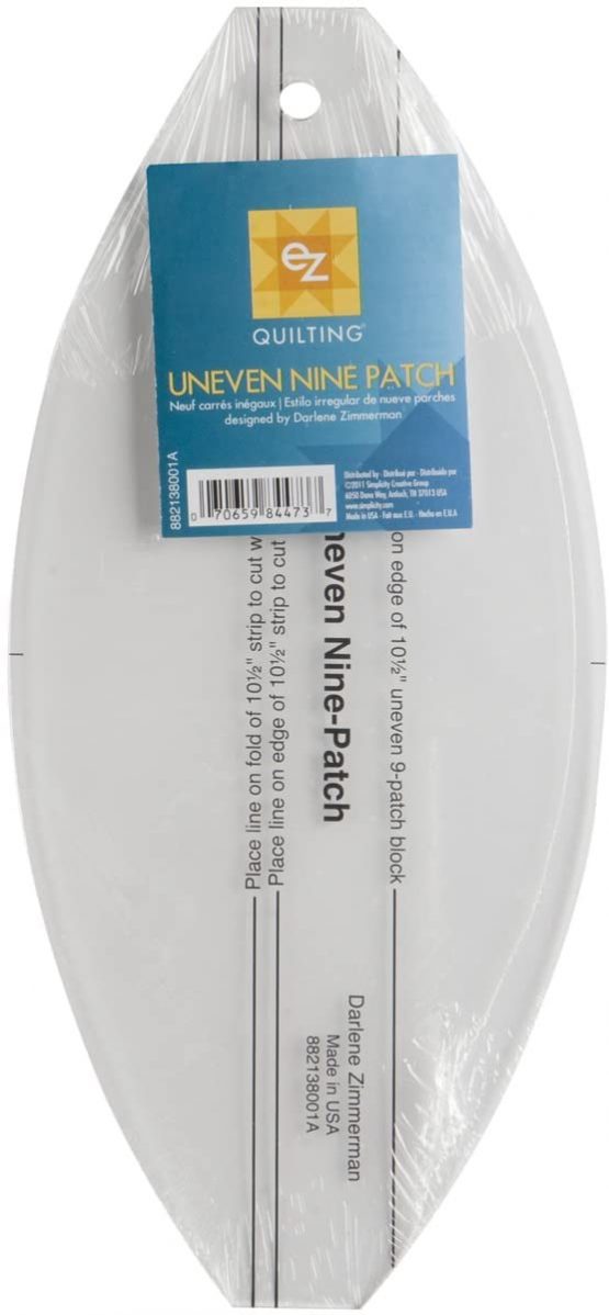 EZ Quilting Uneven Nine Patch Acrylic Template