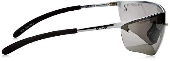Bolle SILPSF Glasses Metal Frame with Tipgrip PC Anti-Scratch and Fog Lens, Smoke - Image 3