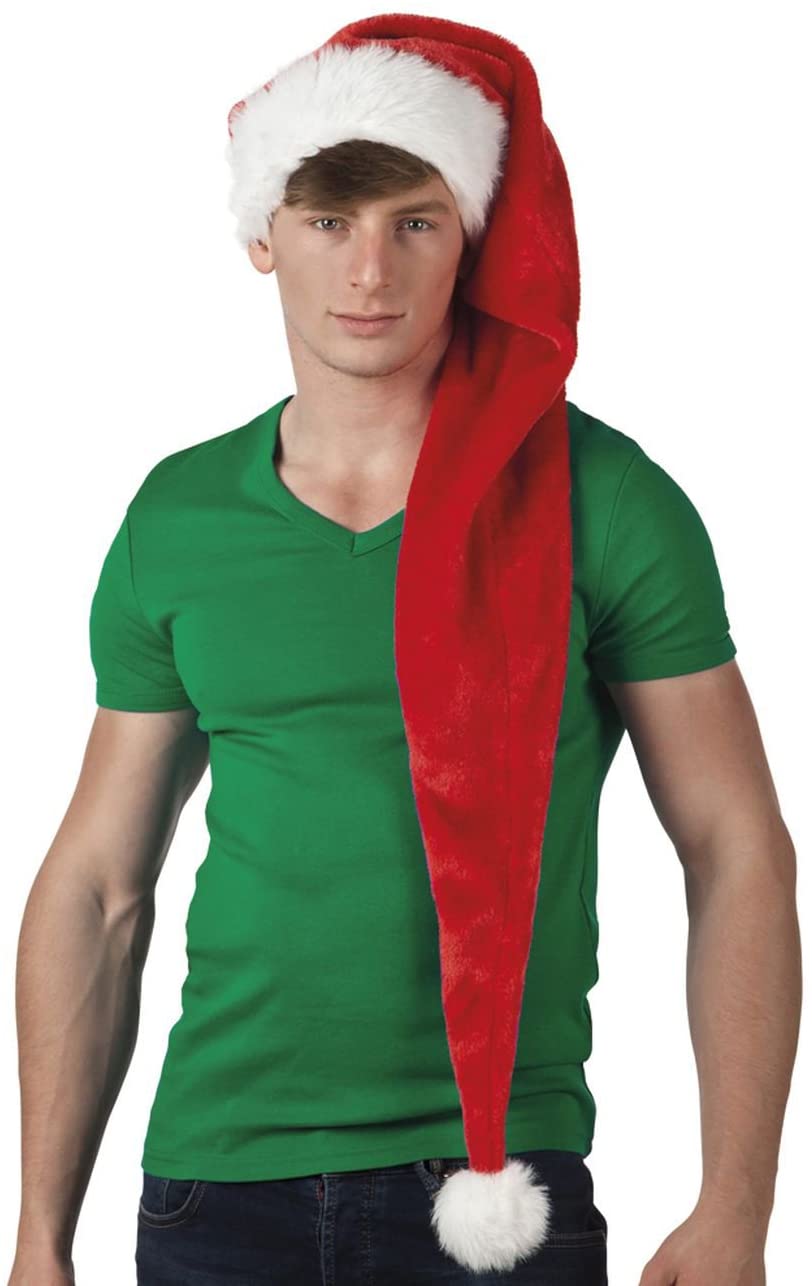 Boland 13425 Santa Hat Unisex Adult One Size, Red - Image 3