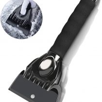 Karvipark Ice Scraper,Car Windscreen Frost & Snow Removal for Truck Pickup Windshield and Window (Black)
