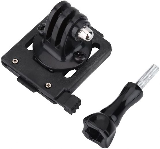 Helmet Strap Buckle Adapter Holder Mount, Helmet Accessories Front Bracket Mount for Action Camera Camcorder