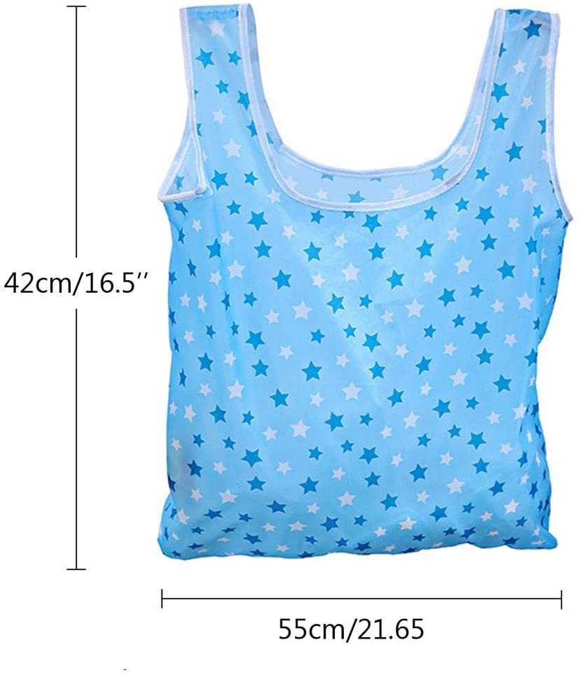 Kaxich 6 Pack Foldable Shopping Bags Reusable Grocery Shopping Tote Bags Eco-friendly Travel Recycle Folding to fits in Pocket - Image 2