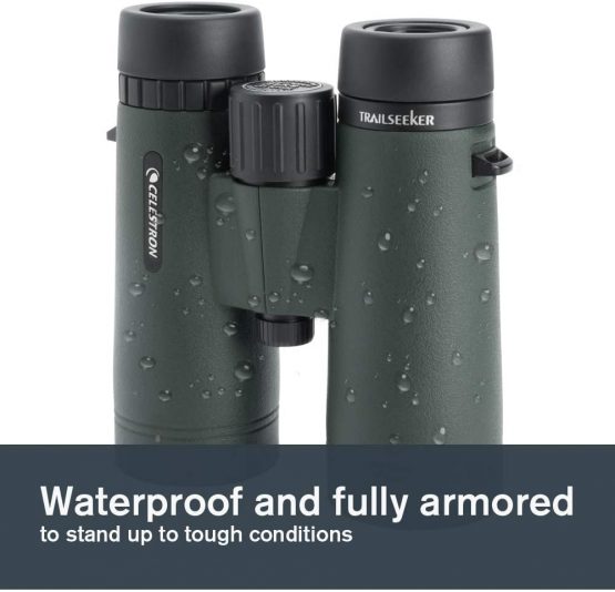 Celestron 71404 TrailSeeker 8x42 BaK-4 Prism Binoculars, Black - Image 4
