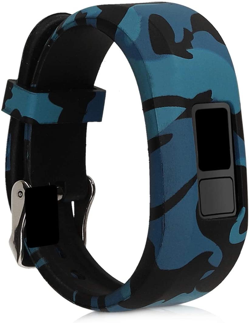 kwmobile 2x Silicone Straps Compatible with Garmin Vivofit jr. / jr. 2, Set of 2 Fitness Tracker Replacement Watch Band Strap - Image 3