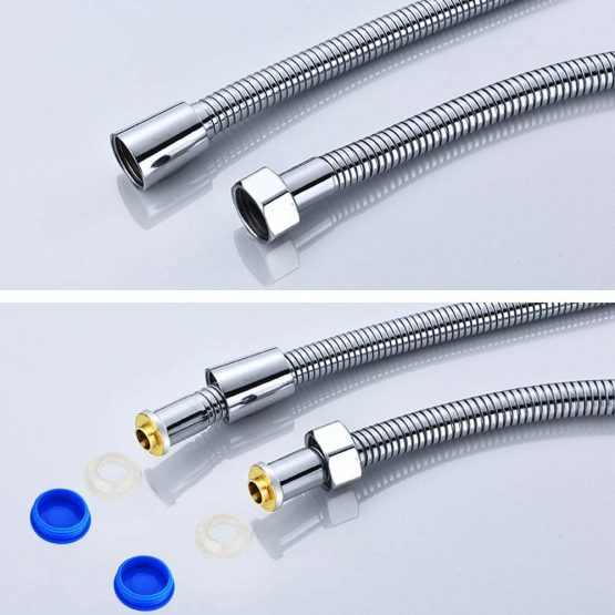 3m Shower Hose Long Extra Stainless Steel Shower Pipe Hose Replacement Chrome Shower Cable - Image 4