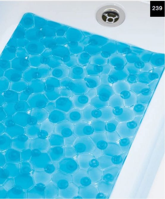 Spirella 10.13517 Bionic Clear Plastic Bath Mat 55 x 55 cm Transparent - Image 2