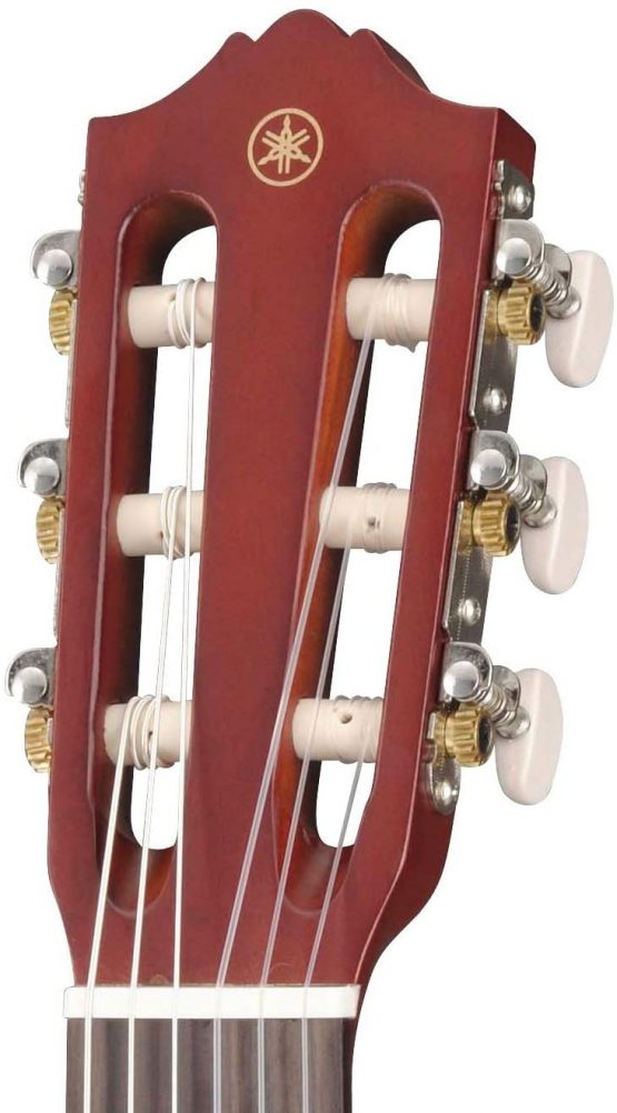 Yamaha Acoustic Guitalele, GL1 – A hybrid between guitar and ukulele (70 cm) with 6 Strings (3 nylon/3 metal wound, commonly known as a nylon string set) and Fitted Yamaha Gigbag – Persimmon Brown - Image 3