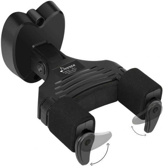 Donner Guitar Wall Mount Auto Lock Guitar Hanger Hook Holder Stand For Guitar Bass Banjo Mandoline Black - Image 3