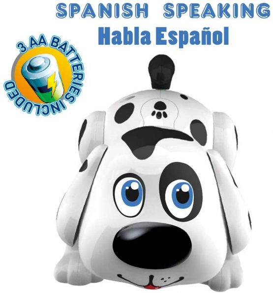 WEofferwhatYOUwant Spanish Speaking Electronic Pet Dog Interactive Puppy - Robot Harry Responds to Touch, Walking, Chasing and Fun Activities.