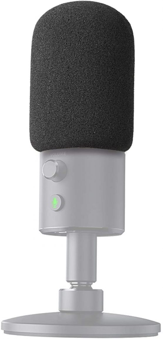 Foam Microphone Windscreen - Mic Cover Pop Filter Customized for Razer Seiren X Streaming Microphone