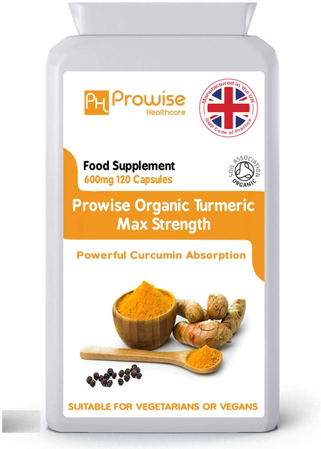 Organic Turmeric Curcumin 720mg - 120 Capsules, 120 count (Pack of 1)