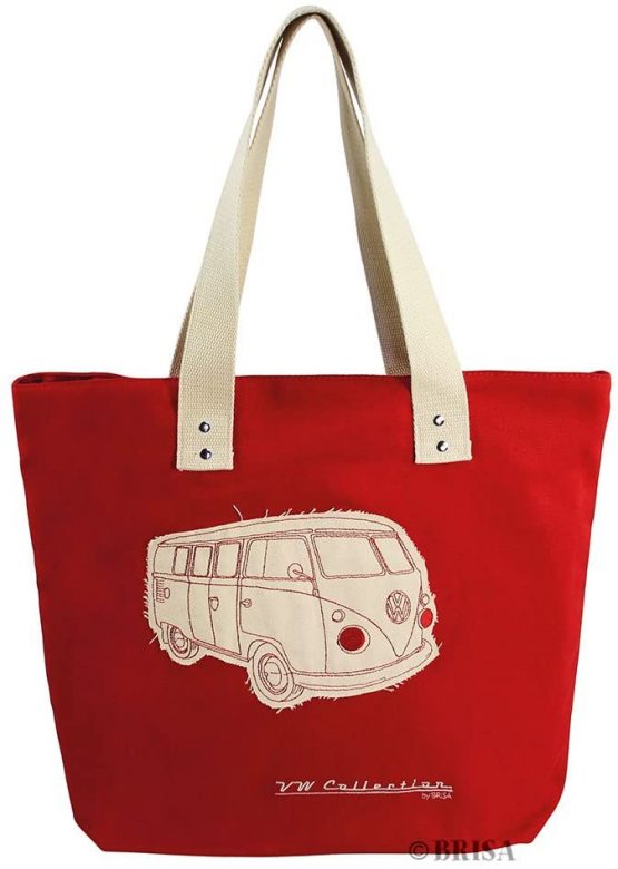 VW Camper VAN Canvas Shopper Bag Green