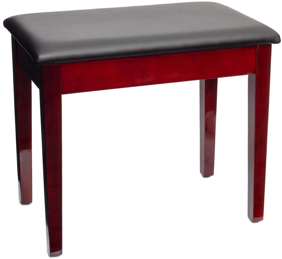 Montford MFPB1MA Storage Piano Bench - Gloss Mahogany Finish, Mahogany Gloss, Standard